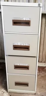 2 X Steel Filing Cabinets. 4 Drawers