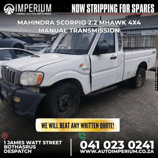 Stripping For Spares I Mahindra Scorpio 2.2 Mhawk 4x4 Manual Transmission