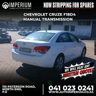 STRIPPING FOR SPARES I CHEVROLET CRUZE F18D4 MANUAL TRANSMISSION