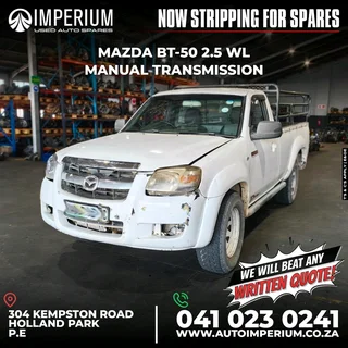 Stripping For Spares I Mazda Bt-50 2.5 Wl Manual Transmission