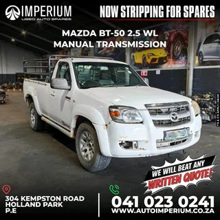 STRIPPING FOR SPARES I MAZDA BT-50 2.5 WL MANUAL TRANSMISSION
