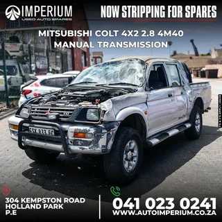 STRIPPING FOR SPARES I MITSUBISHI COLT 4X2 2.8 4M40 MANUAL TRANSMISSION