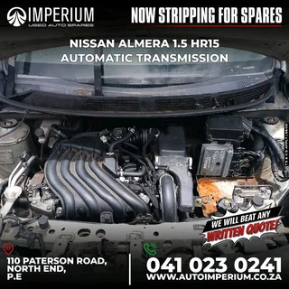 Stripping For Spares I Nissan Almera 1.5 Hr15 Automatic Transmission
