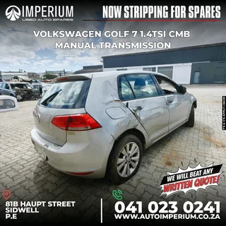 STRIPPING FOR SPARES I VOLKSWAGEN GOLF 7 1.4TSI CMB MANUAL TRANSMISSION