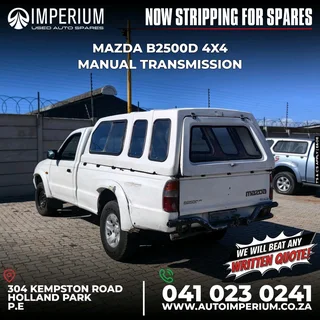 STRIPPING FOR SPARES I MAZDA B2500D MANUAL TRANSMISSION
