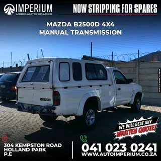 STRIPPING FOR SPARES I MAZDA B2500D MANUAL TRANSMISSION