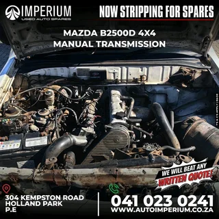STRIPPING FOR SPARES I MAZDA B2500D MANUAL TRANSMISSION