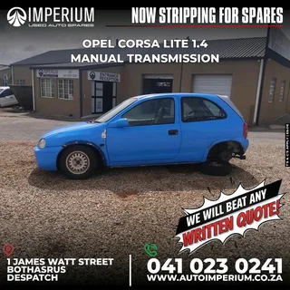 STRIPPING FOR SPARES I OPEL CORSA LITE 1.4 MANUAL TRANSMISSION