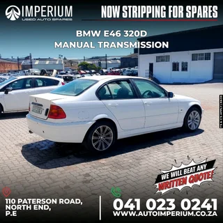 STRIPPING FOR SPARES I BMW E46 320D MANUAL TRANSMISSION