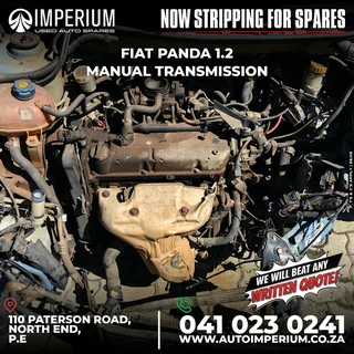 STRIPPING FOR SPARES I FIAT PANDA 1.2 MANUAL TRANSMISSION