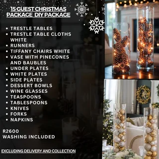 Wedding decor ,Christmas events,packages,hiring,bridal showers, birthday ,night before ,baby showers