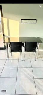 Dining glass top table