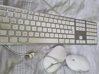 Apple usb  keyboard and 2 usb mouse