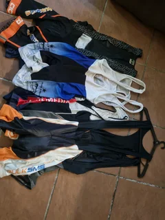 Cycling t-shirts and shorts each item R100