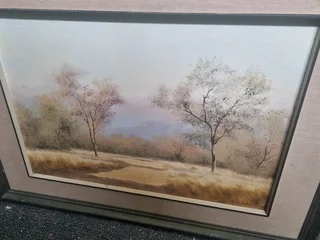 Framed oil painting by thomas hacking