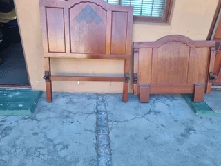 Wooden single bed head board