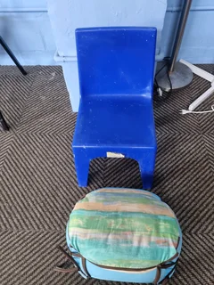 Kids plastic chair and stool