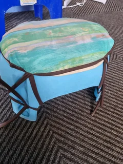 Plastic kids chair and stool