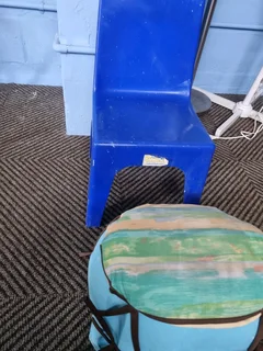 Plastic kids chair and stool