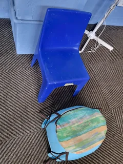 Plastic kids chair and stool