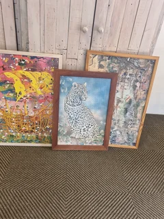 Puzzle wooden framed pictures