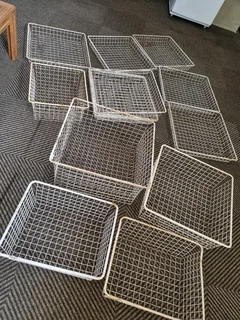 Wire old storage baskets