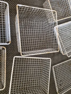 Wire old storage baskets