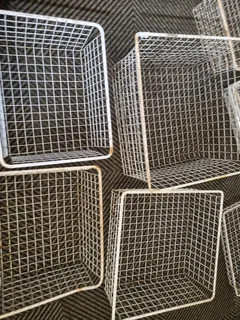 Wire old storage baskets