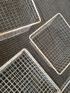 Wire old storage baskets