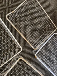 Wire old storage baskets
