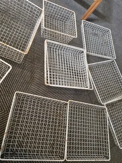 Wire old storage baskets