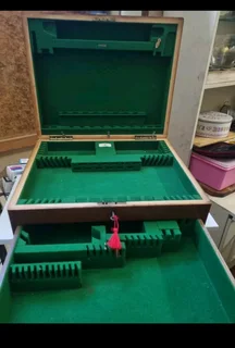 Wooden canteen cutlery box with key