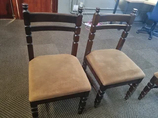 Imbuia 6 dinning chairs