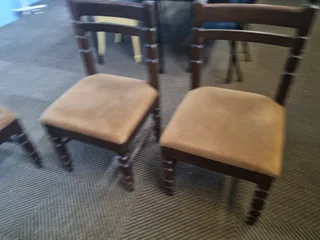 Imbuia 6 dinning chairs