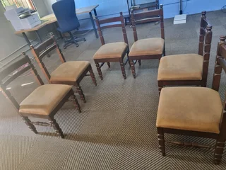 Imbuia 6 dinning chairs