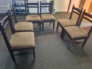 Imbuia 6 dinning chairs