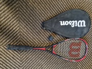 Wilson squash racket with cover
