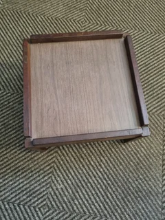 Wooden foot stool size 43x43x26cm