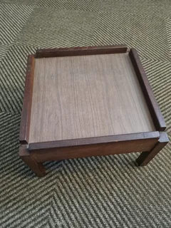 Wooden foot stool size 43x43x26cm