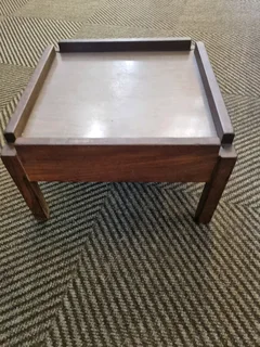 Wooden foot stool size 43x43x26cm