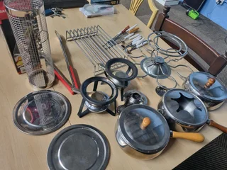 Camping steel barbecue stuff