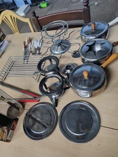 Camping steel barbecue stuff