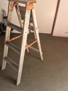 Wooden step ladder