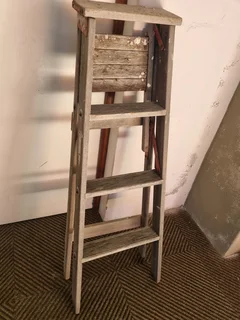 Wooden step ladder