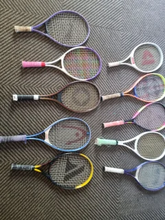 Old mix tennis rackets