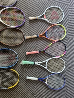 Old mix tennis rackets