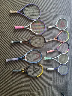 Old mix tennis rackets