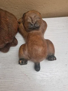 Wooden cat ornaments