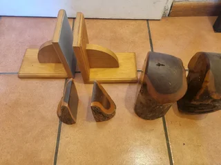 Wooden book ends