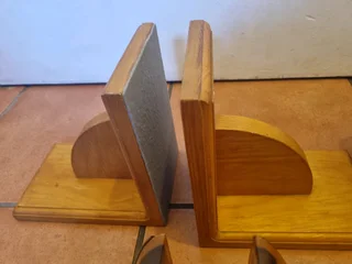 Wooden book ends